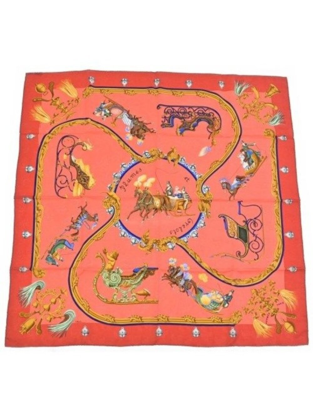 Hermes Bandana Scarf Pink